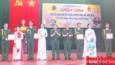 Lữ đoàn Phòng không 283 (Quân khu 4) tổ chức thành công Hội thi cán bộ Đoàn giỏi và tuyên truyền viên trẻ năm 2026