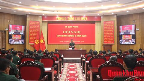 Đại tướng Phan Văn Giang chủ trì Hội nghị giao ban toàn quân