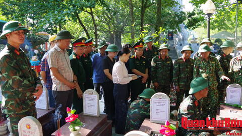 Quảng Trị lấy mẫu hài cốt liệt sĩ phục vụ giám định ADN tại Nghĩa trang Liệt sĩ Quốc gia Trường Sơn