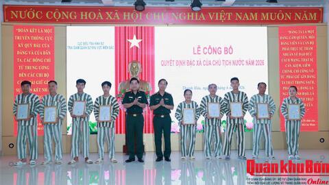 Bộ Quốc phòng công bố Quyết định đặc xá của Chủ tịch nước năm 2026