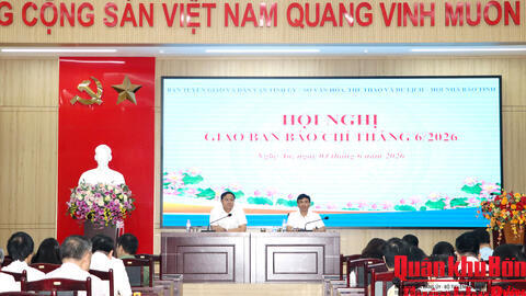 Nghệ An giao ban báo chí tháng 6 năm 2026