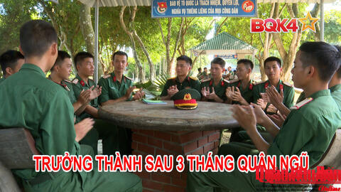 Trưởng thành sau 3 tháng quân ngũ