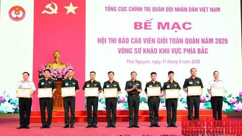 Hội thi báo cáo viên giỏi toàn quân năm 2026 khu vực phía Bắc: Dấu ấn chất lượng chuyên môn và ý nghĩa chính trị