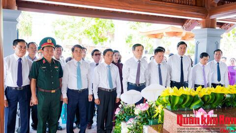Khánh thành Dự án Tu bổ, tôn tạo Di tích nhà thờ và mộ đồng chí Hồ Tùng Mậu