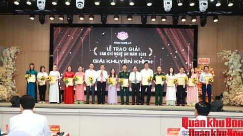 Trao Giải Báo chí Nghệ An năm 2025, vinh danh 34 tác phẩm xuất sắc