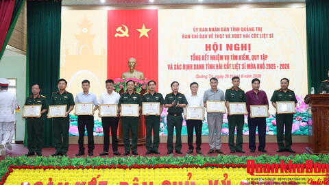 Quảng Trị: Tổng kết thực hiện nhiệm vụ tìm kiếm, quy tập hài cốt liệt sĩ mùa khô 2025 - 2026