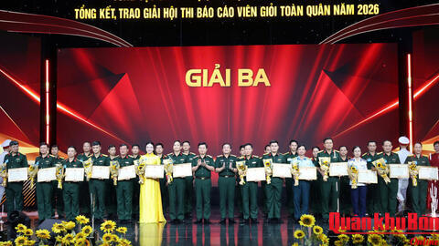 Quân khu 4 đạt 3 giải cao tại hội thi báo cáo viên giỏi toàn quân năm 2026