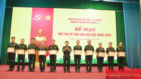Đảng ủy Bệnh viện Quân y 4 tổ chức thành công Hội thi Bí thư chi bộ giỏi năm 2026