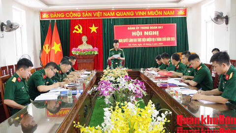 Các đơn vị thuộc Đảng ủy Quân sự tỉnh Hà Tĩnh triển khai nhiệm vụ