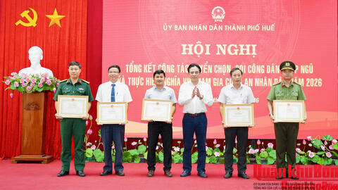 Thành phố Huế tổng kết công tác tuyển quân năm 2026