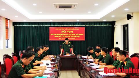 Cục Hậu cần – Kỹ thuật Quân khu 4 rút kinh nghiệm công tác bảo quản, bảo dưỡng, thanh xử lý và vận hành kho đạn dược