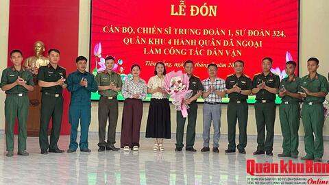 Các đơn vị tổ chức hành quân dã ngoại làm công tác dân vận đợt 1 năm 2026
