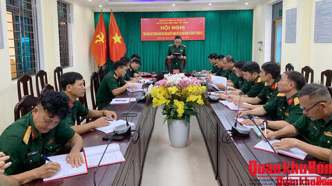 Đảng ủy Kho Kỹ thuật K2 thực hiện quy trình kiểm tra đối với Chi bộ Ban Hậu cần - Kỹ thuật