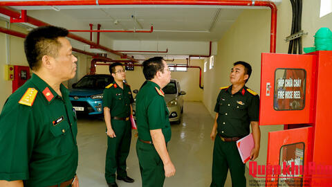 Nghiệm thu, bàn giao công trình Trụ sở làm việc Viện Kiểm sát Quân sự Quân khu 4