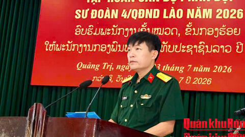 Sư đoàn 968 khai mạc lớp tập huấn cán bộ phân đội Sư đoàn 4 (Quân đội nhân dân Lào)