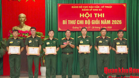 Đảng bộ Kho K3 (Cục Hậu cần - Kỹ thuật Quân khu 4) tổ chức Hội thi Bí thư chi bộ giỏi