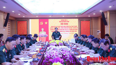 Ban Chỉ đạo 2468 Quân khu 4 sơ kết công tác phát triển khoa học, công nghệ, đổi mới sáng tạo, chuyển đổi số và cải cách hành chính 6 tháng đầu năm 2026