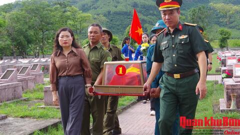Truy điệu, an táng 08 hài cốt liệt sĩ hy sinh tại chiến trường Đồng Lộc