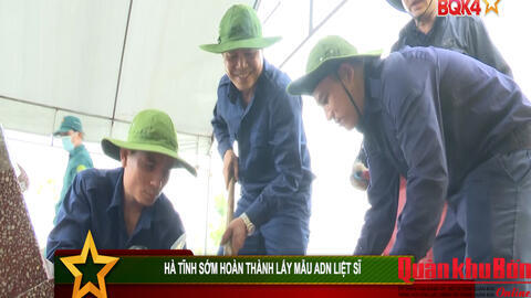 Hà Tĩnh sớm hoàn thành lấy mẫu ADN liệt sĩ