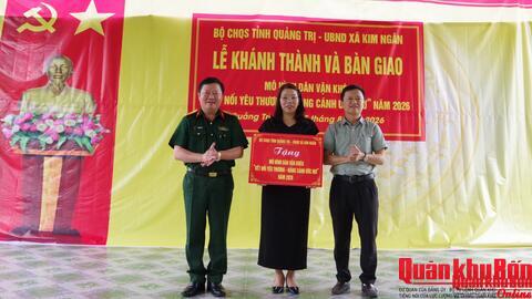 Bộ Chỉ huy Quân sự tỉnh Quảng Trị: Bàn giao mô hình dân vận khéo “Kết nối yêu thương – Nâng cánh ước mơ”