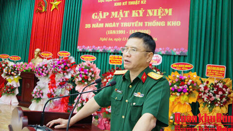 Kho Kỹ thuật K2, Cục Hậu cần - Kỹ thuật Quân khu 4 gặp mặt kỷ niệm 35 năm Ngày truyền thống