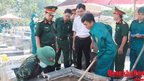 Thành phố Huế hoàn thành sớm việc lấy mẫu Hài cốt Liệt sĩ tại 42 Nghĩa trang liệt sĩ