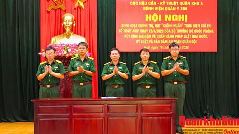 Bệnh viện Quân y 268: Sinh hoạt chính trị “chỉnh huấn” theo Chỉ thị số 76 của Bộ trưởng Bộ Quốc phòng
