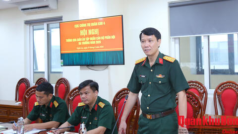 Cục Chính trị Quân khu 4 thông qua giáo án tập huấn cán bộ phân đội mới ra trường năm 2026