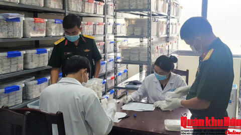Thành phố Huế hoàn thành bàn giao mẫu hài cốt liệt sĩ phục vụ giám định ADN