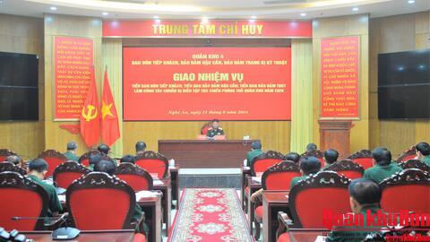 Quân khu 4: Giao nhiệm vụ bảo đảm phục vụ diễn tập tác chiến phòng thủ năm 2026
