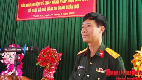 Đoàn Kinh tế - Quốc phòng 5, quân khu 4, tổ chức Hội nghị rút kinh nghiệm về chấp hành pháp luật, kỷ luật và bảo đảm an toàn