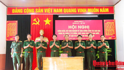 Đoàn Kinh tế - Quốc phòng 92, Quân khu 4 tích cực đổi mới, nâng cao chất lượng giáo dục chính trị quản lý tư tưởng và bảo đảm an toàn