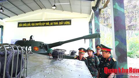 Kiểm tra công tác xây dựng căn cứ Hậu cần, Kỹ thuật phục vụ diễn tập tác chiến phòng thủ Quân khu
