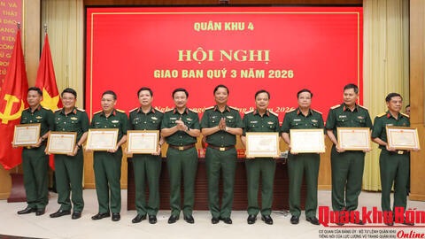 Quân khu 4 giao ban quý 3, triển khai nhiệm vụ quý 4 năm 2026
