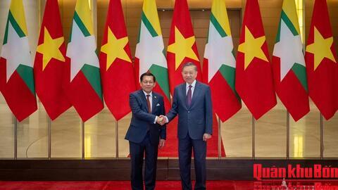 Tổng Bí thư, Chủ tịch nước Tô Lâm hội đàm với Tổng thống Myanmar Min Aung Hlaing