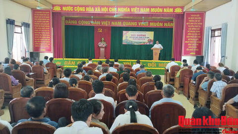 Xã Tứ Mỹ, Hà Tĩnh: Bồi dưỡng kiến thức quốc phòng và an ninh