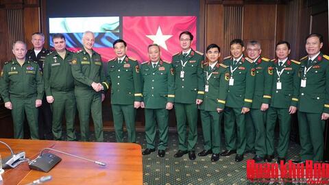 Đại tướng Phan Văn Giang hội kiến Bộ trưởng Bộ Quốc phòng Liên bang Nga