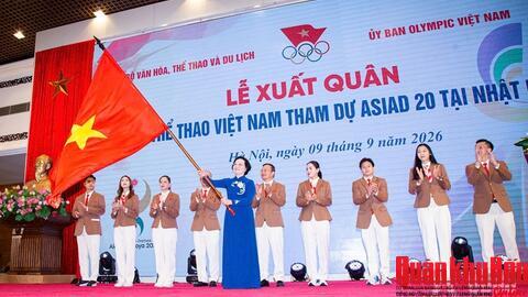 Phó thủ tướng Phạm Thị Thanh Trà dự Lễ xuất quân Đoàn thể thao Việt Nam dự ASIAD 20