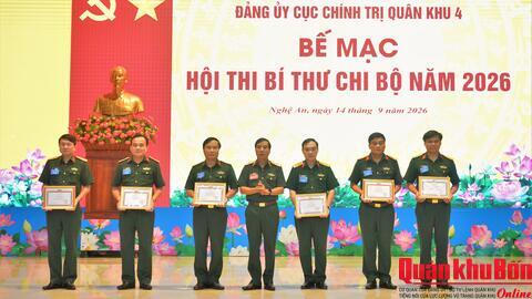 Đảng ủy Cục Chính trị Quân khu 4: Hội thi Bí thư chi bộ năm 2026  thành công tốt đẹp