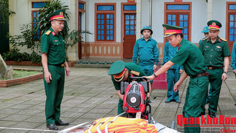 Ban Chỉ huy Quân sự xã Quỳ Hợp (Nghệ An): Chủ động các phương án ứng phó mùa mưa lũ