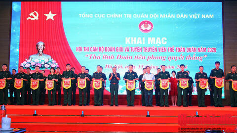 Khai mạc Hội thi cán bộ Đoàn giỏi và Tuyên truyền viên trẻ toàn quân năm 2026