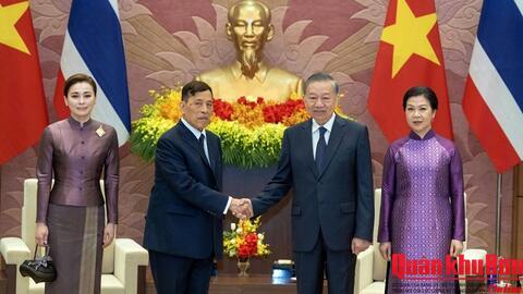 Tổng Bí thư, Chủ tịch nước Tô Lâm hội đàm với Nhà vua Thái Lan