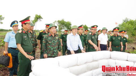 Bộ Quốc phòng kiểm tra công tác chuẩn bị diễn tập