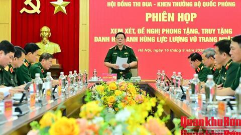 Đại tướng Nguyễn Trọng Nghĩa chủ trì phiên họp Hội đồng Thi đua - Khen thưởng Bộ Quốc phòng