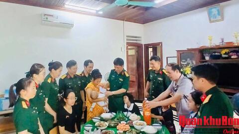 Lữ đoàn Phòng không 283 (Quân khu 4) tổ chức hoạt động “Bữa cơm nghĩa tình”