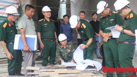 Cục Doanh trại kiểm tra thi công dự án xây dựng Đoàn Kinh tế - Quốc phòng 92