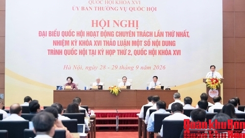 Khai mạc Hội nghị đại biểu Quốc hội hoạt động chuyên trách lần thứ nhất, nhiệm kỳ khóa XVI