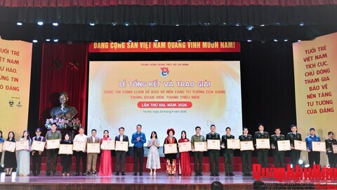 Quân khu 4 đạt hai giải Cuộc thi Chính luận về bảo vệ nền tảng tư tưởng của Đảng trong đoàn viên, thanh thiếu niên lần thứ Hai, năm 2026