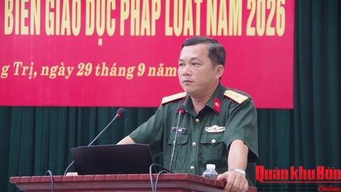 Sư đoàn 968 (Quân khu 4) phối hợp phổ biến giáo dục pháp luật năm 2026