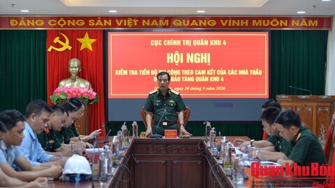 Cục Chính trị Quân khu 4: Kiểm tra tiến độ xây dựng Bảo tàng Quân khu 4